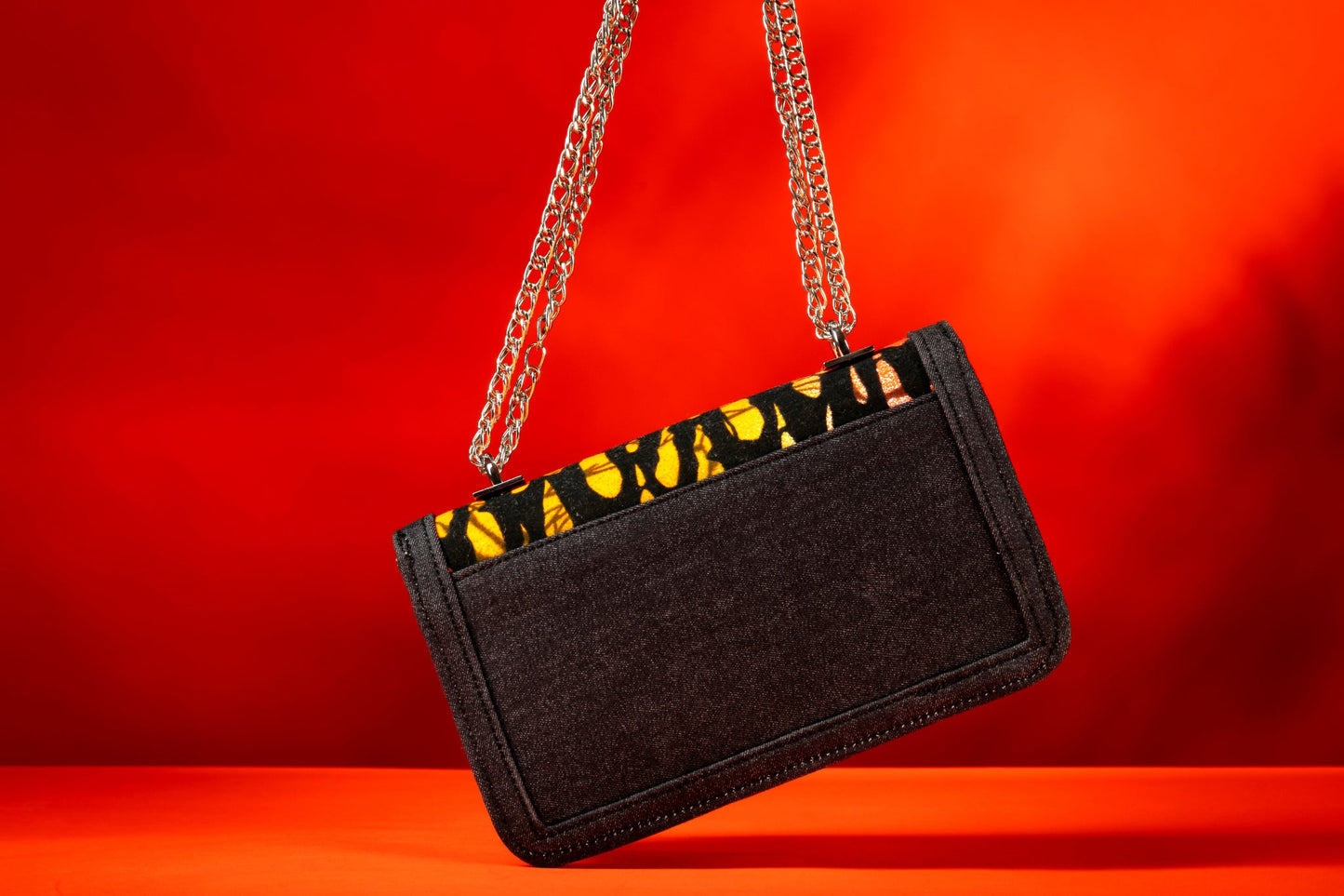 Ichaka – African Print x Denim Handbag - Zee Store