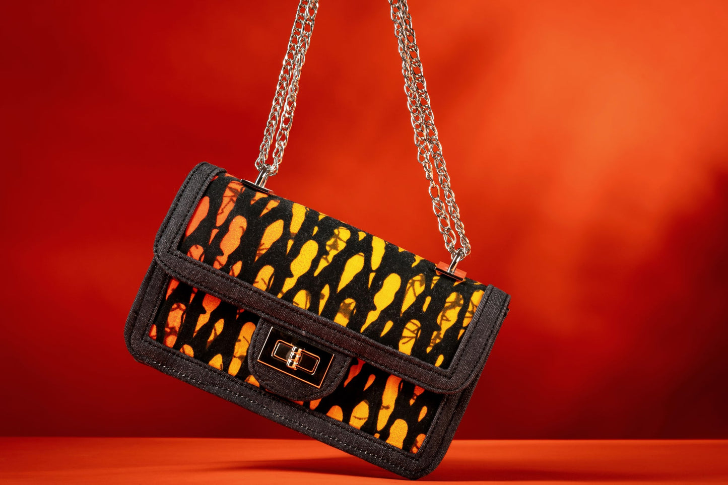 Ichaka – African Print x Denim Handbag - Zee Store