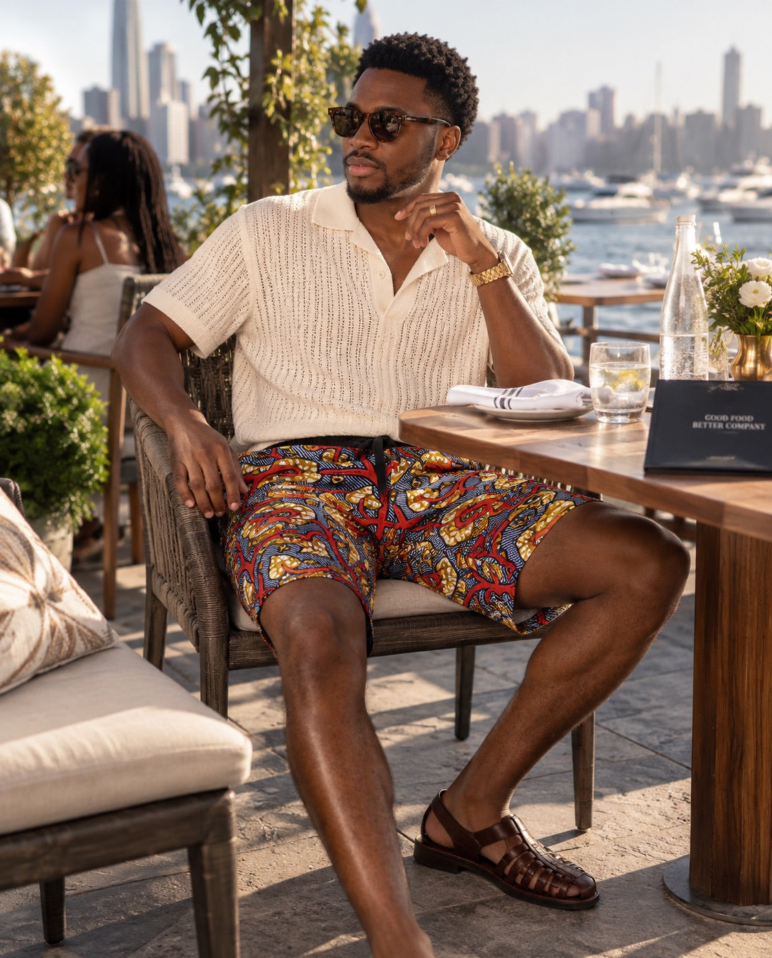 Soukous -  African Print Shorts
