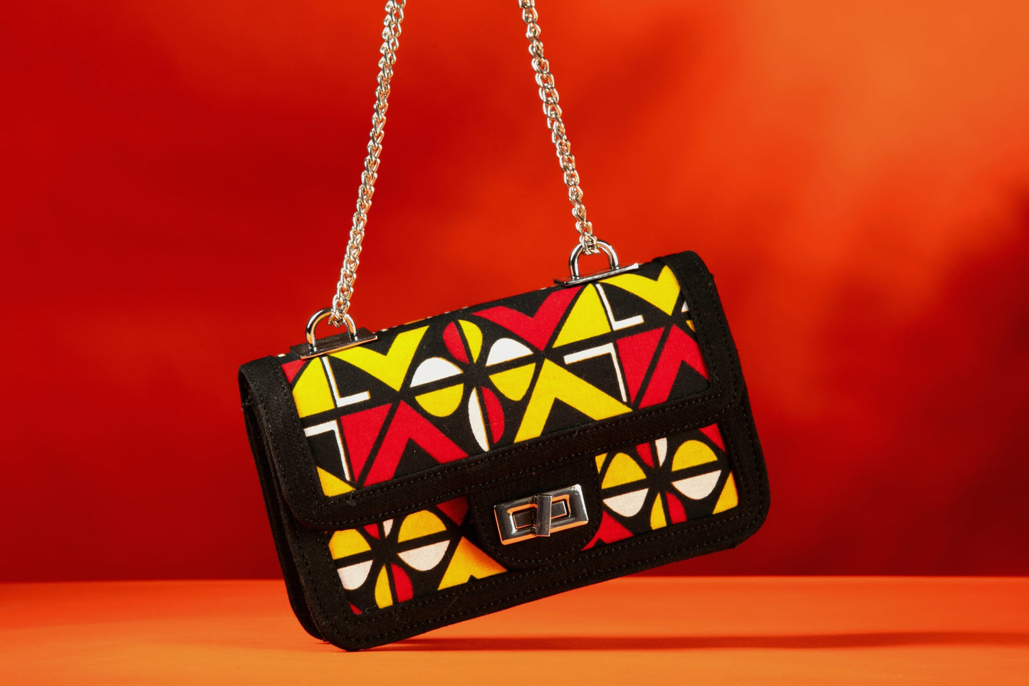 Shekere – African Print x Denim Handbag - Zee Store