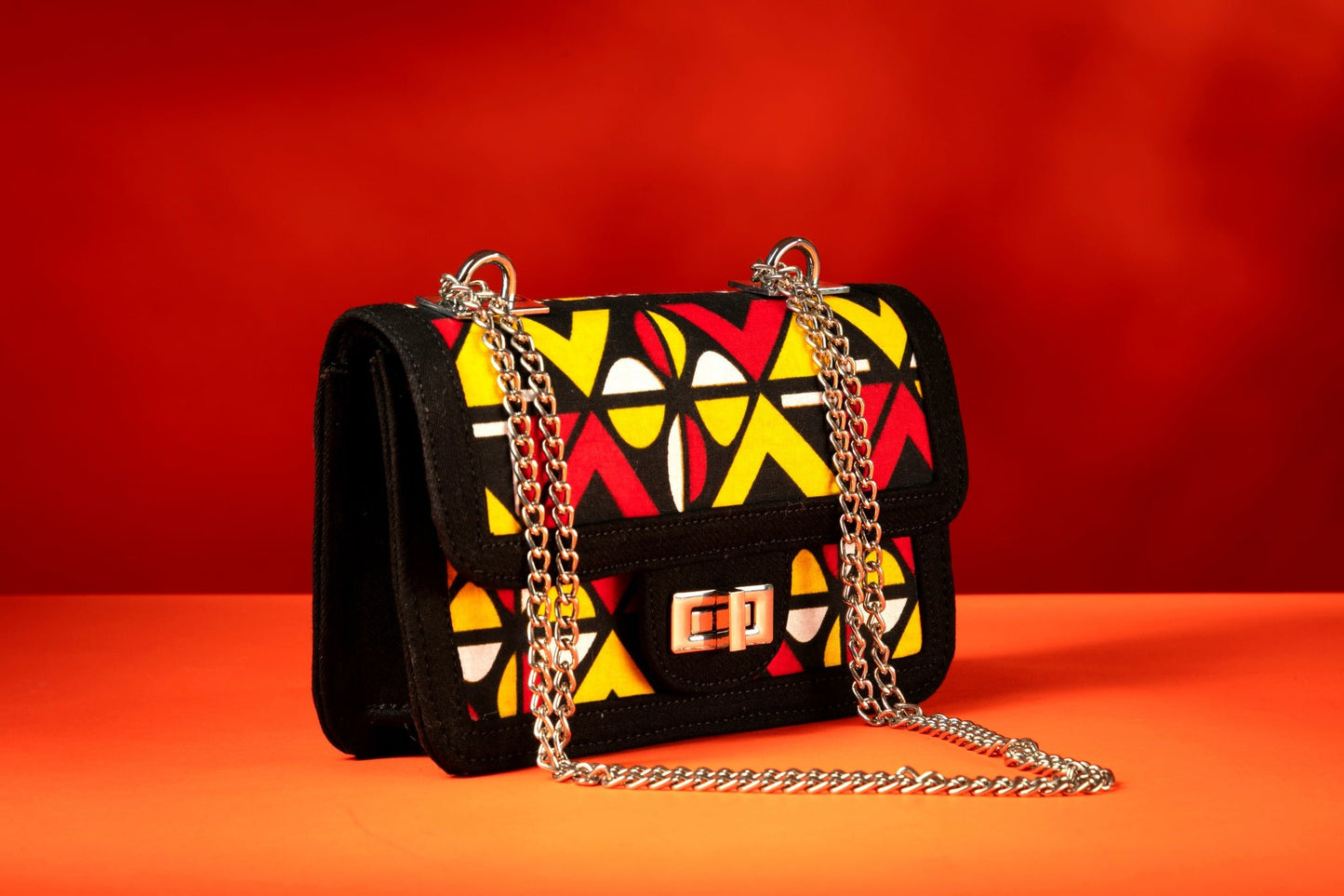 Shekere – African Print x Denim Handbag - Zee Store