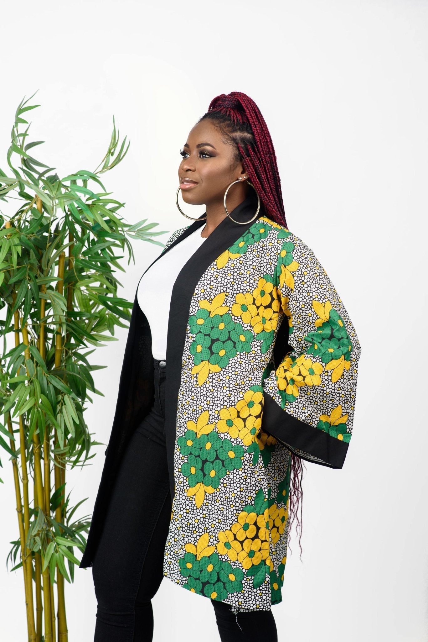 Swange - African Print Kimono - Zee Store