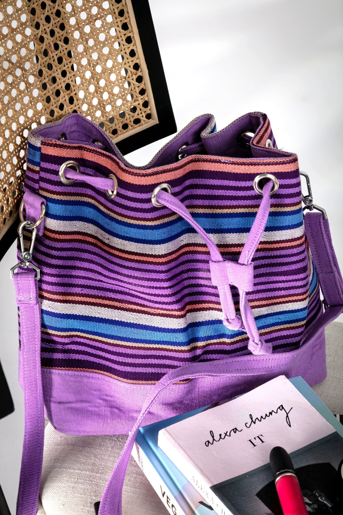 Zeze - Aso - oke Bucket Bag - Zee Store