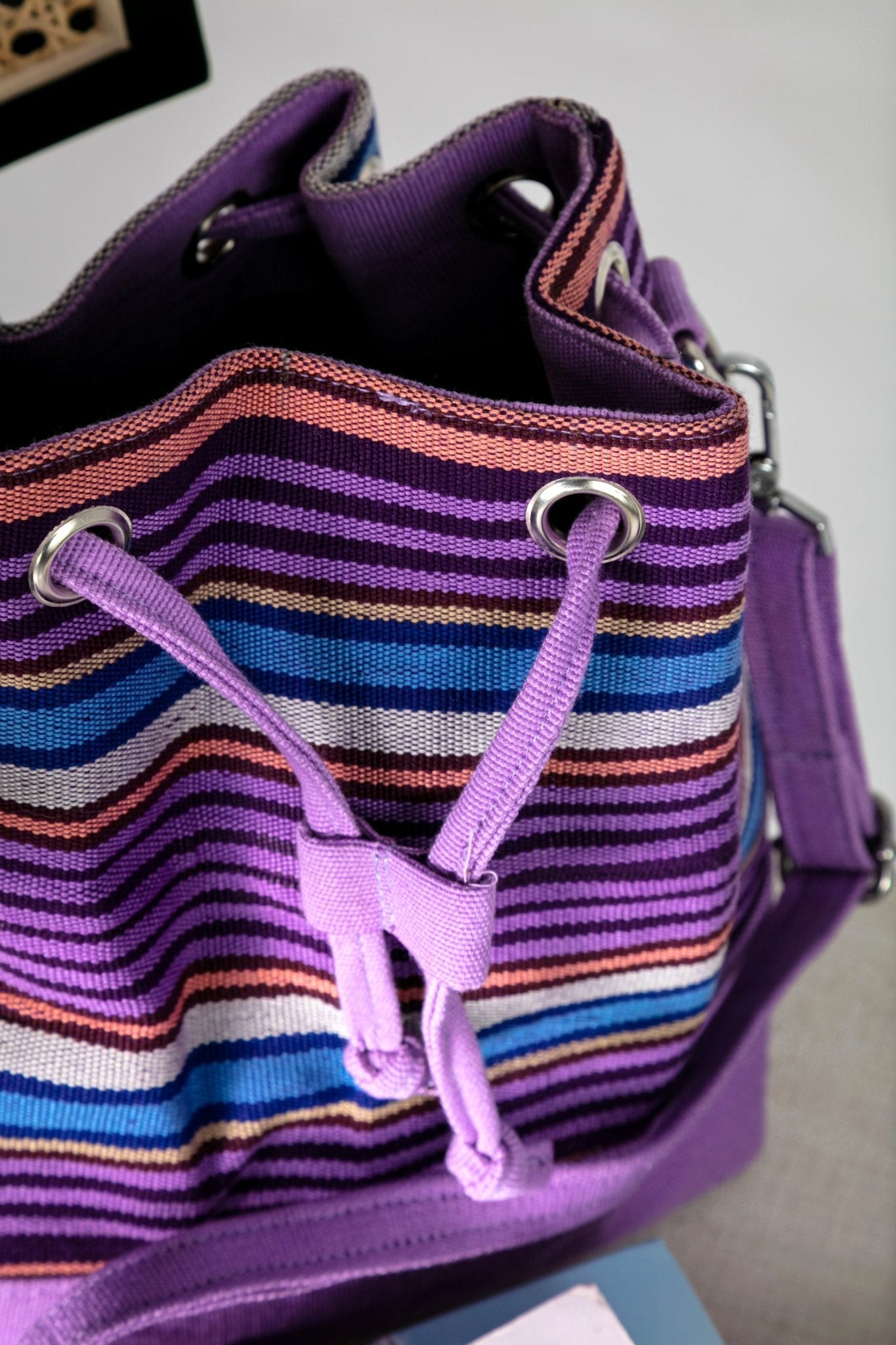 Zeze - Aso - oke Bucket Bag - Zee Store